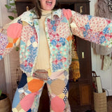 Heirloom Patchwork Quilt Wide Leg Pants
