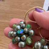 Repurposed Vintage Gold Hoop Earrings