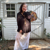 Whimsical Lace Skirt | Lace Maxi Skirt | One of a Kind Vintage Lace Skirt | Upcycled Cottagecore Boho Clothing