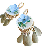 Coastal Grandma Repurposed Vintage Earrings