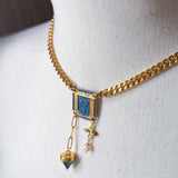 Repurposed Vintage Paris Gemstone Necklace