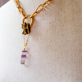 Angel Pendant Pearl Layered Necklace