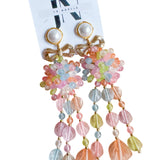 Pastel Statement Dangle Earrings