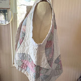 Heirloom Patchwork Quilt Vest | Double Wedding Ring Quilt Vest