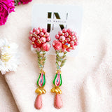 Rose Garden  Repurposed Vintage Earrings