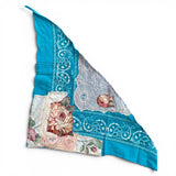 One of a Kind Vintage Patchwork Bandana Scarf | Shabby Chic Head Scarf | Upcycled Boho Neckerchief