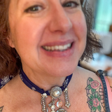 OOAK Boho Bandana Charm Necklace