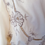 Embroidered Kimono Duster| Drawstring Kimono