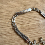 Four Leaf Clover Charm Watch Band Bracelet | Mixed Metal Bracelet