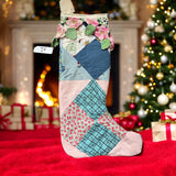 Repurposed Vintage Quilt Patchwork Stocking