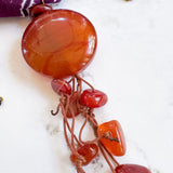 OOAK Boho Bandana Charm Necklace