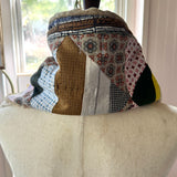 ‘60’s Fabric Patchwork Snap Front Scarf