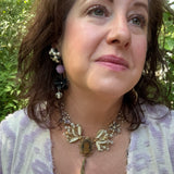 Whimsical Antique Cameo Statement Necklace