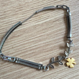 Four Leaf Clover Charm Watch Band Bracelet | Mixed Metal Bracelet