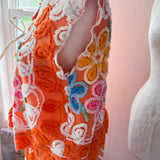 Boho Floral Chenille Vest