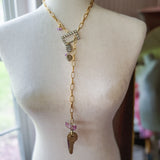 Whimsical Lariat Charm Necklace
