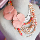 Tropics Repurposed Vintage Statement Necklace