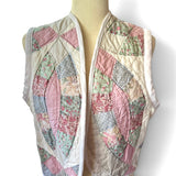 Heirloom Patchwork Quilt Vest | Double Wedding Ring Quilt Vest