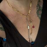 Eclectic Lariat Charm Necklace