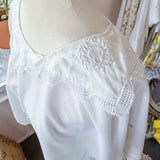 Embroidered Capelet | White Floral Shrug