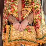 Floral Tapestry Clutch Handbag | Up-cycled Vintage Fabric Purse