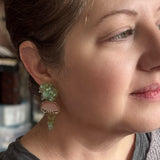 Whimsical Pastel Upcycled OOAK Dangle Earrings