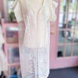 Boho Lace Kimono/ Beach Cover Up