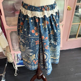 Handmade Short Floral Flirty Ruffle Boho Skirt