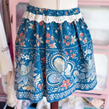 Handmade Short Floral Flirty Ruffle Boho Skirt