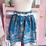 Handmade Short Floral Flirty Ruffle Boho Skirt